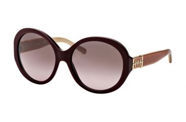 Image of Tory Burch TY7072 Progressive Prescription Sunglasses TY7072-133614-56 - Lens Diameter 56 mm, Frame Color Bordeaux/pink Blush