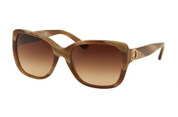 Image of Tory Burch TY7086 Progressive Prescription Sunglasses TY7086-153213-55 - Lens Diameter 55 mm, Frame Color Light Honey Horn