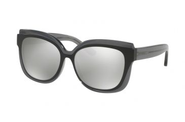 Image of Tory Burch TY9046 Progressive Prescription Sunglasses TY9046-16036G-55 - Lens Diameter 55 mm, Frame Color Dark Grey Translucent/matte Bl