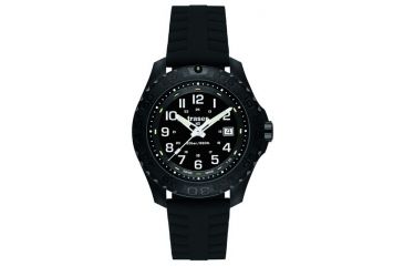 Image of Traser Outdoor Pioneer, Silicone with safety clasp Strap, Black, 44mm, 107100