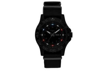 Image of Traser P66 Red, White and Blue Shade, Nato Strap, Black, 45mm, 107370