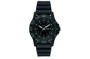 Image of Traser P66 Red, White and Blue Shade, Rubber Strap, Black, 45mm, 107371