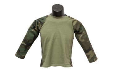 Image of Trooper Clothing Tactical Combat BDU Battle Shirt w/Mesh Side Vents,Medium, BDU Camouflage and OD Green, Medium (10-12) 9303-M