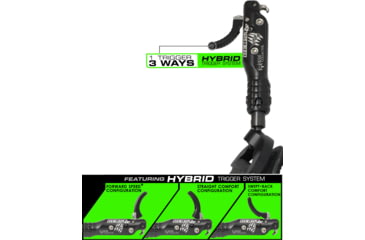 Image of TRU Ball Bone Collector Beast XT Hybrid Release Velcro, Black, Large, BCHV-BK-L