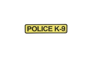 Image of MORALE PATCH, POLICE K-9, GOLD/BLK