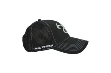 Image of TrueTimber Ball Hat w/Silver TTC Logo, Black, One Size, TT138