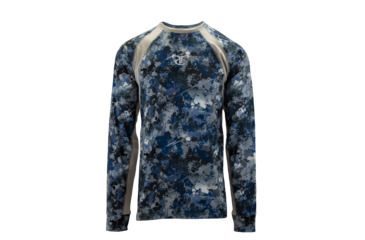 Image of TrueTimber SpinReel Long Sleeve Crew - Mens, Viper Aqua/Drizzle, Medium, 0715-Viper Aqua/Drizzle - M