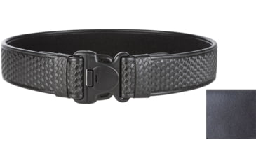Image of TUFF Products E.D.G.E. 2.25in Wide 6-Part Laminate Duty Belt, Black Plain, Large 40-46 9001-BPP-LG