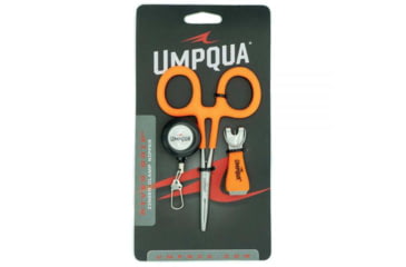 Image of Umpqua Rivergrip Combo Zinger, Nippers, Hemostat, Orange, 32058