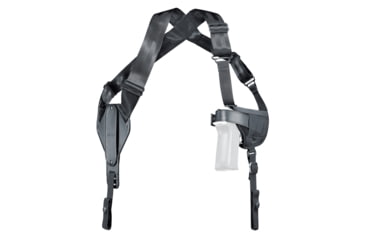 Image of Uncle Mike's Nylon Horizontal Shoulder Holster, #5, 5in Barrel Autos, Ambidextrous, Black, 87050A