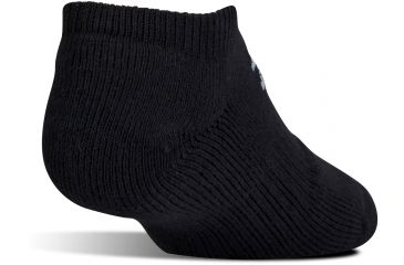 Image of Under Armour Charged Cotton 2.0 Socks, Pack of 6, Black/Gray, 10-13 Large, U320-BLK/GRY-LG