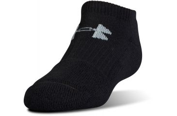 Image of Under Armour Charged Cotton 2.0 Socks, Pack of 6, Black/Gray, 10-13 Large, U320-BLK/GRY-LG