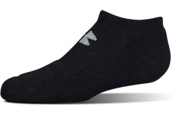 Image of Under Armour Charged Cotton 2.0 Socks, Pack of 6, Black/Gray, 10-13 Large, U320-BLK/GRY-LG
