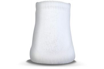 Image of Under Armour Charged Cotton 2.0 Socks, Pack of 6, White/Gray, 9-11 Medium, U320-WHT/GRY-MD