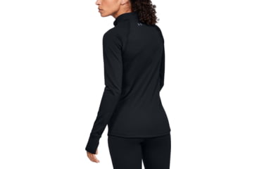 Image of Under Armour ColdGear 4.0 1/2 Zip Active Top - Womens, Black, Large, 1343319001LG