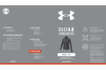 Image of Under Armour ColdGear 4.0 1/2 Zip Active Top - Womens, Black, Large, 1343319001LG