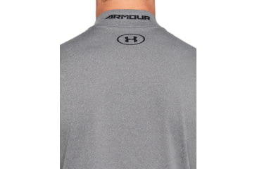 Image of Under Armour ColdGear Armour Fitted Mock - Mens, Tall, Charcoal Light Heather, X-Large, 1320805019XLT