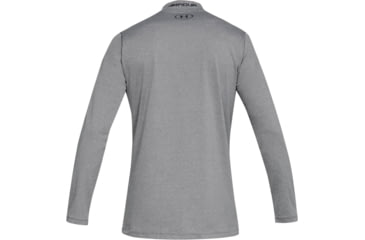 Image of Under Armour ColdGear Armour Fitted Mock - Mens, Tall, Charcoal Light Heather, X-Large, 1320805019XLT