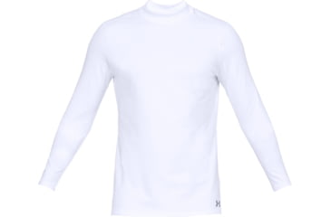 Image of Under Armour ColdGear Armour Fitted Mock - Mens, White, 2X-Large, 13208051002X