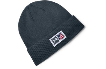 Image of Under Armour Freedom Knit Beanie, Wire - 1343191073OSFA