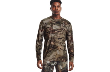 Image of Under Armour Iso-Chill Brush Line Long Sleeve Shirt - Mens, UA Forest All Season Camo, Small, 1361308994SM