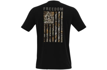 Image of Under Armour New Freedom Flag Camo T-Shirt - Mens, Black / Brown Umber, Extra Large, 1370816002XL