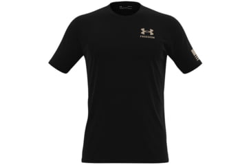 Image of Under Armour New Freedom Flag Camo T-Shirt - Mens, Black / Desert Sand, 2XL, 13708160012X