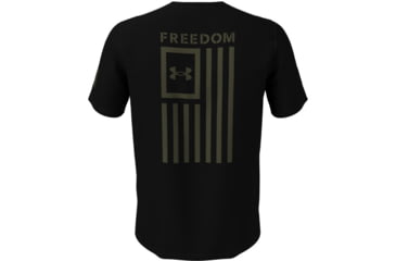 Image of Under Armour Freedom Flag T-Shirt - Men's, Black/Marine OD Green, Extra Large, 1370810004XL