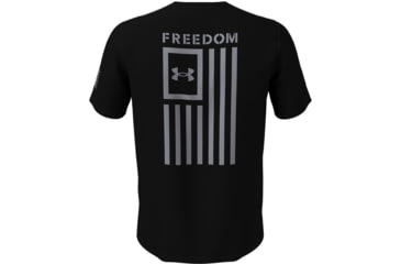 Image of Under Armour Freedom Flag T-Shirt - Men's, Black/Steel, Large, 1370810002LG