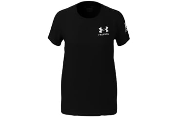 Image of Under Armour Freedom Flag T-Shirt - Women's, Black, Extra Large, 1370814001XL