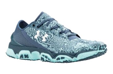 Image of Under Armour Speedform XC Trail Running Shoe - Women's-Blue/Veneer/White-Medium-6 US