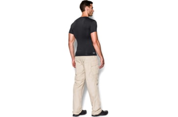 Image of Under Armour Tactical HeatGear Compression V-Neck T-Shirt - Mens, Black, 3X-Large, 12160100013X