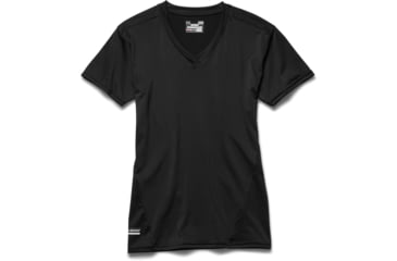 Image of Under Armour Tactical HeatGear Compression V-Neck T-Shirt - Mens, Black, 3X-Large, 12160100013X