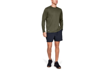 Image of Under Armour Tactical UA Tech Long Sleeve T-Shirt - Mens, Marine OD Green, Medium, 1248196390MD