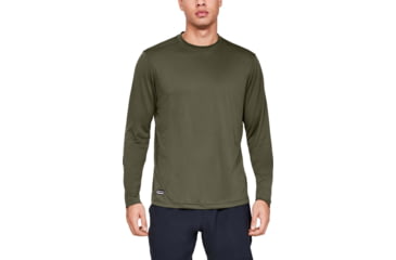 Image of Under Armour Tactical UA Tech Long Sleeve T-Shirt - Mens, Marine OD Green, Medium, 1248196390MD
