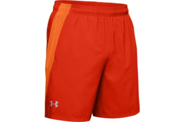 Image of Under Armour UA Launch SW 7 Running Shorts - Mens, Small, Ultra Orange, 1326572856SM