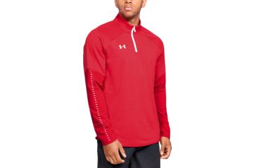 Image of Under Armour Ua Qualifier Hybrid 1/4 Zip, Red - 13272056002X