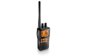 Image of Uniden JIS8 Submersible Handheld 2-Way VHF Marine Radio, Black, 12 hr. Battery Life, 1Watt/5Watts, MHS75