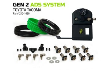 Image of Up Down Air Gen II Air Delivery System, Toyota Tacoma, Front Engine, Black, 237-1620