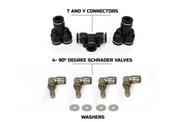 Image of Up Down Air Gen II Air Delivery System, Toyota Tacoma, Front Engine, Black, 237-1620