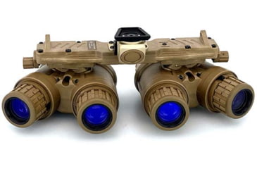 Image of US Night Vision ARGUS Panoramic Night Vision Goggle - Gen II White Phosphor, FDE, 8x6x5in, APNVG-NNVT-WP