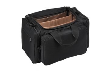 Image of US Peacekeeper Large Range Bag Ripstop Nylon/Rugged Water-Resistant 600 Denier Polyester, Black, 18in x 10in x 10.5in, NSN NO, P22215