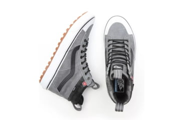Image of Vans SK8-HI MTE 2.0 DX Shoes, Pewter/True White, 10, VN0A4P3I2YU-10