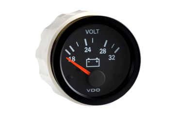 Image of VDO Black 24V Voltmeter Vision 61628