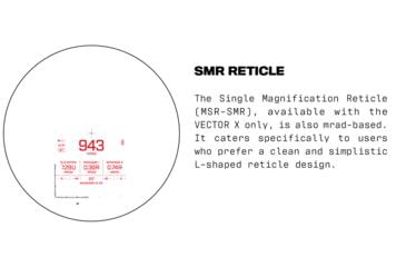 Image of VECTRONIX SHOOTING SOLUTIONS Vector X 42 12x42mm Rangefinding Binocular, MSR-SMR Reticle, 917237-DIST