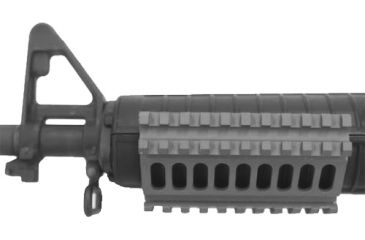Image of Versa-Pod US Tactical Systems MIL-STD-1913 Picatinny AR-15 Tri-Rail Mount, Steel, Black, 150-820