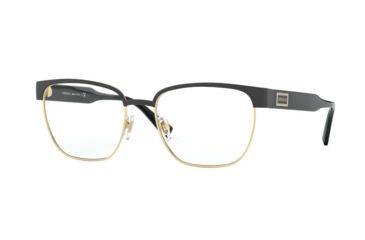Image of Versace VE1264 Eyeglass Frames 1436-54 - Matte Black/Gold