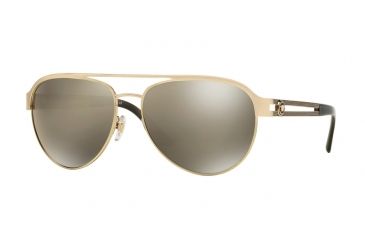 Image of Versace VE2165 Bifocal Prescription Sunglasses VE2165-12525A-58 - Lens Diameter 58 mm, Frame Color Pale Gold