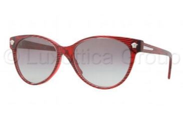 Image of Versace JANUARY JONES VE4214 Single Vision Prescription Sunglasses VE4214-935-11-5617 - Lens Diameter 56 mm, Frame Color Waves Red