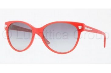 Image of Versace JANUARY JONES VE4214 Single Vision Prescription Sunglasses VE4214-942-11-5617 - Lens Diameter 56 mm, Frame Color Red